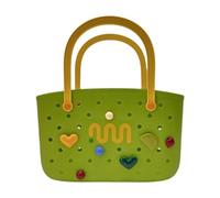 perfeclan Simple and Washable Beach Bag, Ideal for The Pool, Picnic Or Vacation, Green