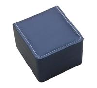 Perfeclan Single Watch Storage Box Watch Storage Travel Case Portable Watch Gift Box Wristwatch Case Jewelry Organizer for Charm Rings, Blue