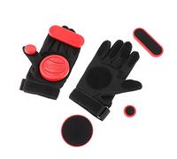 Perfeclan Skateboard Gloves, Gloves with Sliders, Standard Longboard Downhill Slide Gloves Skate Gloves, Red