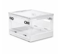 perfeclan Small Enclosure Pet Cabin Dehumidifying Enclosure Grooming Box With Clear Sides Foldable PP Door suitable compact storage, S 39x29x24.5cm