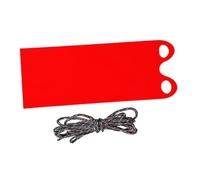 Perfeclan Snow Sled Flexible Flying Carpet High Speed Ski Outdoor Fun,with Handle Portable Lightweight Sledding Equipment Roll up, red