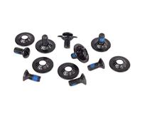 Perfeclan Snowboard Binding Screw Set Fixed Accessories Stainless Steel Hardware Versatile High Strength Snowboard Screws Fasteners, Black