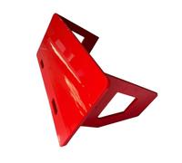 perfeclan Soccer Board Practice er Return Wall Panel With Stable Ball Return Adjustable Foldable Layout Portable Handles Polyethylene Build suitable for conditioning work pickup, Red