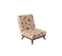 Perfeclan Sofa Tiny Sitting Chair Miniature Upholstered Furniture Wooden Classic Style Realistic Suitable for Miniscale Home Setup Collectors Display Dollhouse, Floral, Fabric Sofa Chair