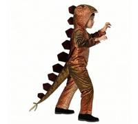 Perfeclan Soft Animal Jumpsuit with Hood Printed Scale-Like Texture, Dinosaur Costume with Shoe Covers, Realistic, Apparel, for Stage Shows, young children, Xl, Stegosaurus