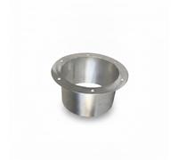 perfeclan Stainless Steel Flange Round Duct Connector Ventilation Flange Fitting Mount Plate With Bolt Holes 304 Steel Firm Joint Suitable for renovation jobs system expansions repair work, 114mm
