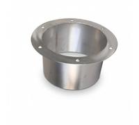 perfeclan Stainless Steel Flange Round Duct Connector Ventilation Flange Fitting Mount Plate With Bolt Holes 304 Steel Firm Joint Suitable for renovation jobs system expansions repair work, 125mm