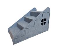 perfeclan Staircase Pet Stairs Dog Steps Cat Ladder With Enclosed Nest Felt Lined Steps Design Secure Grip suitable for small dogs aging pets small homes sofa and bed access, Gray