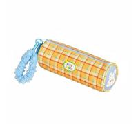 Perfeclan Stationery Pouch Pencil Case Pen Bag Zipper Organizer with Soft Shell and Checkered Surface Wide Opening and Carry Handle for School Office Organization, Yellow, Yellow Plaid