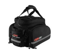 Perfeclan Storage Case Rear Rack Bag Trunk Carrier Saddle with Rigid EVA Design Side Storage and Carry Handle Suitable for Commuting Long Distance Rides Weekend, Array, Black, One Size