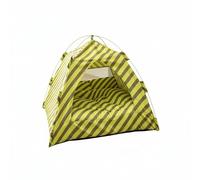 perfeclan Stripe Shelter Tent Cat Bed Pet Tent Pet House With Airy Mesh Panels And Removable Pillow For Cool Summer Rest And Cozy Winter Nest Suitable for, 63-63-54cm