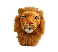perfeclan Stuffed Animal Head Shoulder Bag Laptop Backpack Domineering Quirky Realistic Plush Bag Rucksack for Toys Birthday Girls Boys, Lion