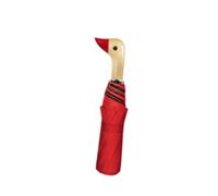 perfeclan Sunproof Umbrella Sun Protection Sunlight Blocks Strong 8 Rib Cute Duck Handle, Red