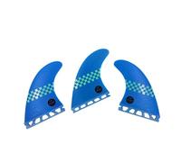 perfeclan Surfboard Fin Fiberglass Sports Accessory Rear Fin Single Tab Universal Base Balanced Flex Improved Tracking suitable for daily practice travel kits , Blue , G5/M