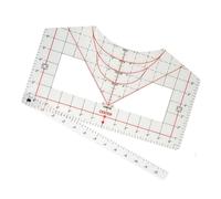 Perfeclan T-shirt Ruler Guide Alignment Ruler Accessories PVC Graphics Craft Making Tools Lightweight Heat Press DIY Printing Guide