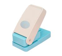 Perfeclan Tab Punch Paper Puncher Portable Handheld Hole Puncher Embossing Machine for Planner Inserts DIY Bookmark Notepad Scrapbook, Oval
