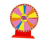 Perfeclan Tabletop Prize Turntable Roulette Wheel Erasable Lightweight Tabletop Fortune Wheel for Promotional Activities Fortune Game, Style A