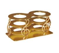 perfeclan Tabletop Stand Mic Holder Unique Musical Note Decor Organizer Nightclub Compact s Storage Rack