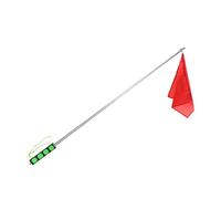 Perfeclan Telescopic Flagpole, Horse Training Flag, Stainless Steel Handheld Extendable Portable Flag Pole, Non Slip Handle with Lanyard, Horse Training Equipment for Tourist,Guide,Teacher,Horseman