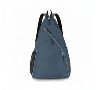Perfeclan Tennis Carry Case Racket Bag Backpack Shoulder Bag with Organized Compartments Felt Lined Bottle Holder Lightweight Polyester Suitable for Teams Women, Array, Sea Blue, Medium