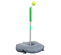 perfeclan Tennis Training Equipment Tennis Swing Device With Tether Ball Stable Weighted Base Stainless Steel Pole PVC Sleeve For Solo Repetition Training Backyard Court Use