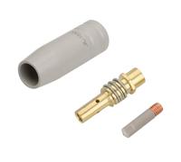 perfeclan Torch Assembly MIG Torch Kit Consumables Nozzle Liner Tip Using Brass Connector and Copper Conductor for Heat Stability and Smooth Suitable for, 3PCS 15AK Welding Torch Accessories Set