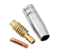 perfeclan Torch Assembly MIG Torch Kit Consumables Nozzle Liner Tip Using Brass Connector and Copper Conductor for Heat Stability and Smooth Suitable for, 15AK 3PCS Welding Torch Accessories Set