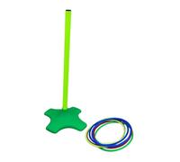 Perfeclan Toss Game Kit Carnival Game with 8 s Educational Toy for Indoor Outdoor Tossing for Park Picnic BBQ Party Lawn, Green Post
