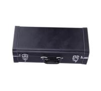 perfeclan Trumpet Carry Case Velvet Interior PU Leather Handbag Carrying Case for Performance Stage Concert Band, Black