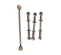 perfeclan Trumpet Connecting Rods Universal Ball Joints Parts Brass Instruments Sturdy Trumpet Repair Kit Adjusting Nuts, for Adults, 3Pcs