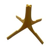 perfeclan Trumpet Stand Stable Base Tripod Holder Sturdy Musical Instrument Accessory Bracket Trumpet Rack for Oboe Clarinet Flute, Yellow
