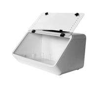 Perfeclan Turtles Tank,Aquarium Turtle Habitat Pet Accessories Reptile Habitat Reptile Tank for Frog Terrapin Hermit Resting Breeding, White