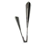 Perfeclan Two Tone Agogo Bell Handheld Bell Accompaniment Birthday Gift Two Tone Cowbell Percussion Instrument Childern Beginners Adult, 30.8x12x8.5CM