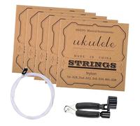 Perfeclan Ukulele Strings Ukulele Accessories Sturdy Warm and Bright Tone 3 in 1 String Winder Tool Restringing Tool for Repair Live