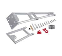 Perfeclan Vehicle Crane Bracket RC Crawler Crane Mount Trailer Arm Winch Support Servo Holder Aluminum Alloy Metal Parts Adjustable Multi Hole Pattern suitable, Silver