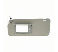 Perfeclan Vehicle Sun Visor with Mirror and Light for Left Driver Side Position Gray Textured PVC with Clip in Installation for Select 2004-2006 Full Size SUV Replacement