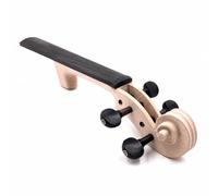 perfeclan Violin Headstock Violin Neck Violin Scroll Fingerboard Assembly Peg Holes Maple Wood Traditional Carving For Authentic, 1/4, Violin Headstock With Pegs And Fingerboard