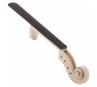 perfeclan Violin Headstock Violin Neck Violin Scroll Fingerboard Assembly Peg Holes Maple Wood Traditional Carving For Authentic, 1/2, Violin Headstock + Fingerboard
