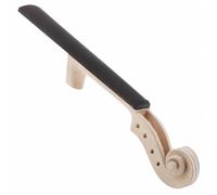 perfeclan Violin Headstock Violin Neck Violin Scroll Fingerboard Assembly Peg Holes Maple Wood Traditional Carving For Authentic, 4/4, Violin Headstock + Fingerboard