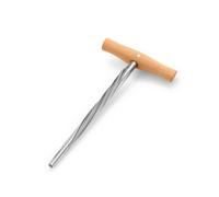 perfeclan Violin Hole Tailpin T Handle With Wooden, Violin Peg Reamer, Manual Type, 1/4-1/2 Size, Spiral Blade, Maple Handle, 1 33 Taper, 4-8mm Head, 135mm Blade Length