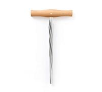 perfeclan Violin Hole Tailpin T Handle With Wooden, Violin/Viola Peg Reamer, Manual Type, 3/4-4/4 Size, Spiral Blade, Maple Handle, 1 30 Taper, 5-9.5mm Head, 135mm Blade Length