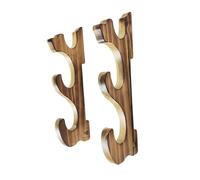 Perfeclan Wall Mounted Display Stand Wooden Easy Installation Compact Decorative Sword Hook Display Hanger for Collection, 3 Tier