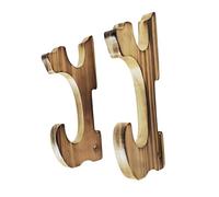 Perfeclan Wall Mounted Display Stand Wooden Easy Installation Compact Decorative Sword Hook Display Hanger for Collection, 2 Tier