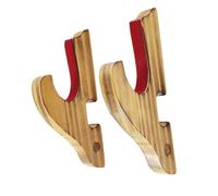 Perfeclan Wall Mounted Display Stand Wooden Easy Installation Compact Decorative Sword Hook Display Hanger for Collection, 1 Tier Padded