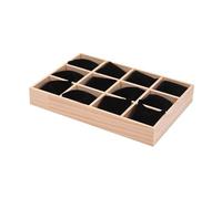 Perfeclan Watch Display Case Velvet Pillows Anti Scratch Stylish Bracelet Storage Tray Watch Organizer for Jewelry Exhibition Selling, Black Velvet