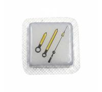 Perfeclan Watch Movement Hands Replacement Set Hour Hand Repair Kit Alloy Steel NH35 NH36 Suitable for Classroom Instruction Technical Training, Gold, Gold