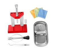 Perfeclan Watch Puller Remover Lifter Puller Practical Metal Plate Tweezers Watchmaker Removal Tools Repair Tools Plunger Remover Set