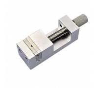 perfeclan Watch Repair Clamp Mini Bench Vise Tool Holder Gripper Fixture with Smooth Thread and Knurled Knob in Steel Suitable for Watch Parts Jewelry Repairs Craft Benches Detail Work, Large