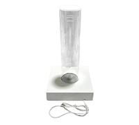 Perfeclan Watch Waterproof Test Display Stand with Light Clear Tube Acrylic Multipurpose Watch Holder for Shop Store Mall Counter Show, White