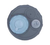 Perfeclan Water Jug Cap Leakproof Accessory with Dustproof Plug Reusable Double Lid Gasketed Cap for Storage Bucket Jug Tank Fishing, dark grey